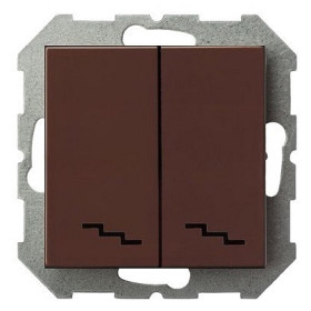 Переключатель двухклавишный без рамки LIREGUS EPSILON 28-139