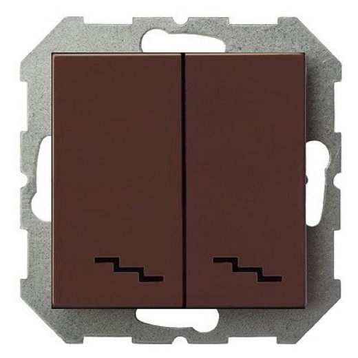 Переключатель двухклавишный без рамки LIREGUS EPSILON 28-139