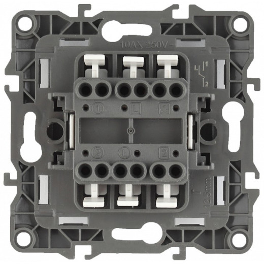 Переключатель двухклавишный без рамки Эра Эра 12 12-1106-02