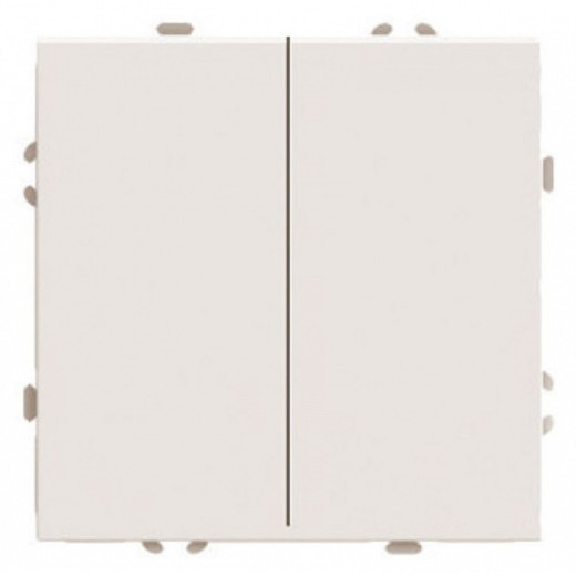 Переключатель двухклавишный без рамки Stekker Эмили 49895