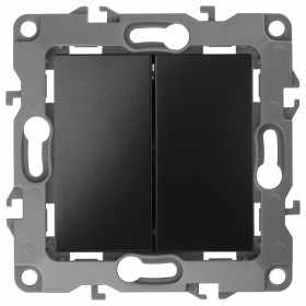 Переключатель двухклавишный без рамки Эра Эра 12 12-1104-05