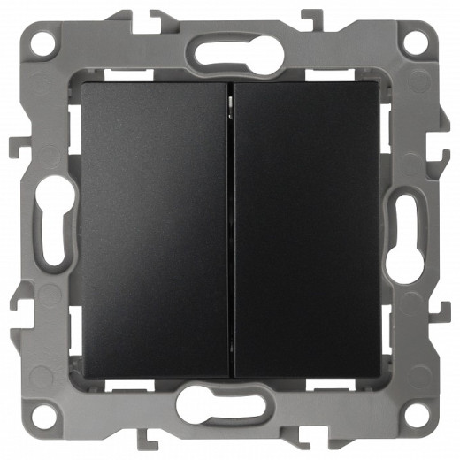 Переключатель двухклавишный без рамки Эра Эра 12 12-1104-05