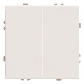 Переключатель перекрестный двухклавишный без рамки Stekker Эмили 50165
