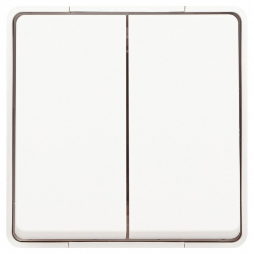 Переключатель двухклавишный Эра Эра Эксперт 11-1506-01