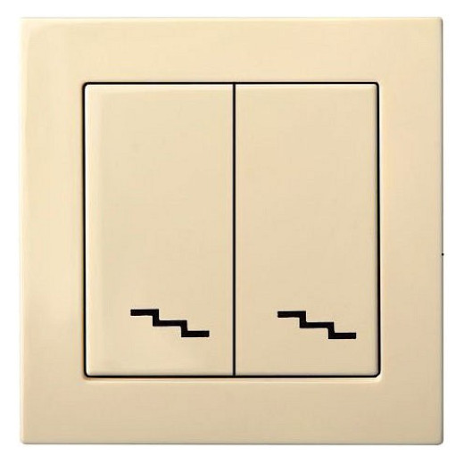 Переключатель двухклавишный без рамки LIREGUS EPSILON 28-060