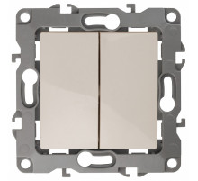 Переключатель двухклавишный без рамки Эра Эра 12 12-1106-02