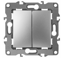 Переключатель двухклавишный без рамки Эра Эра 12 12-1104-03