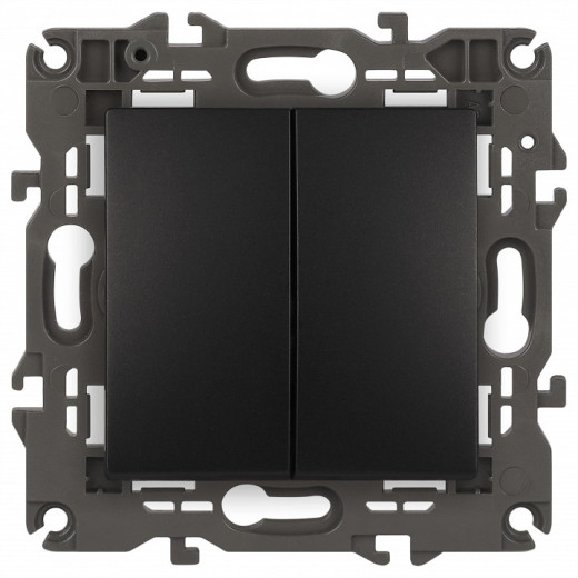 Переключатель двухклавишный без рамки Эра Эра Elegance 14-1106-05