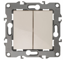 Переключатель перекрестный двухклавишный без рамки Эра Эра 12 12-1112-02