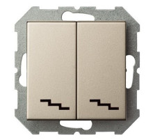 Переключатель двухклавишный без рамки LIREGUS EPSILON 28-304