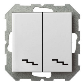 Переключатель двухклавишный без рамки LIREGUS EPSILON 28-010