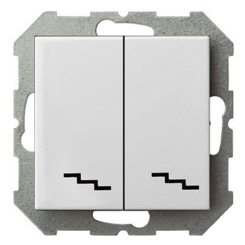 Переключатель двухклавишный без рамки LIREGUS EPSILON 28-010