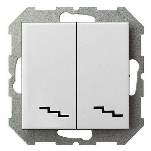 Переключатель двухклавишный без рамки LIREGUS EPSILON 28-010