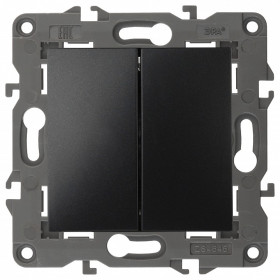 Переключатель перекрестный двухклавишный без рамки Эра Эра Elegance 14-1112-05