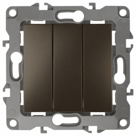 Переключатель трехклавишный без рамки Эра Эра 12 12-1107-13