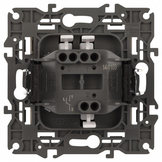 Переключатель одноклавишный без рамки Эра Эра Elegance 14-1103-01М