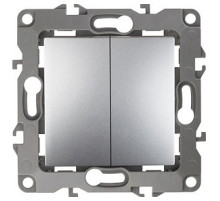 Переключатель двухклавишный без рамки Эра Эра 12 12-1004-03