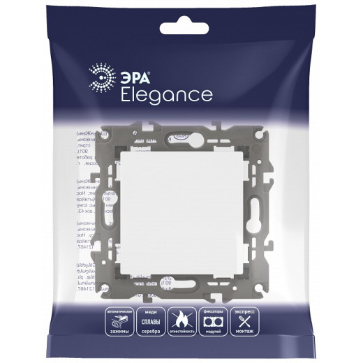 Переключатель одноклавишный без рамки Эра Эра Elegance 14-1103-01