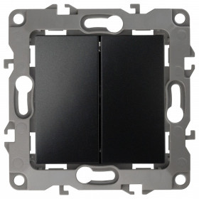 Переключатель перекрестный двухклавишный без рамки Эра Эра 12 12-1112-05