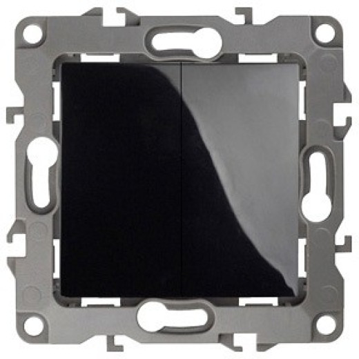 Переключатель двухклавишный без рамки Эра Эра 12 12-1004-06