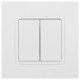 Переключатель перекрестный двухклавишный без рамки Эра Эра Elegance 14-1112-01М