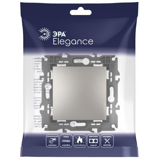 Переключатель одноклавишный без рамки Эра Эра Elegance 14-1103-16