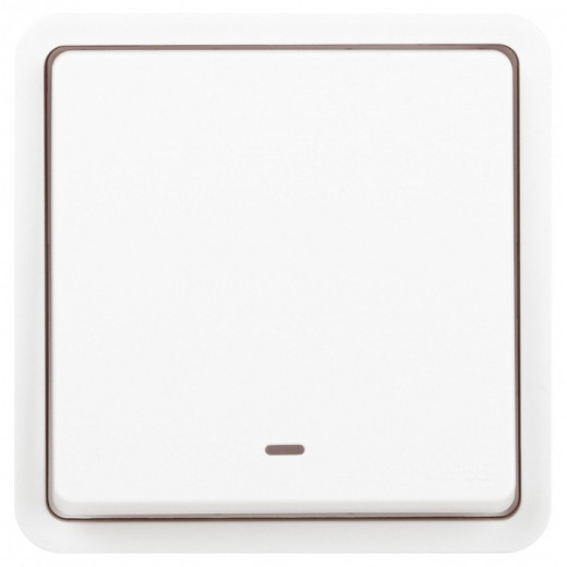 Переключатель одноклавишный с подсветкой Эра Эра Эксперт 11-1527-01