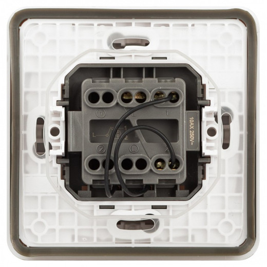 Переключатель одноклавишный с подсветкой Эра Эра Эксперт 11-1527-01