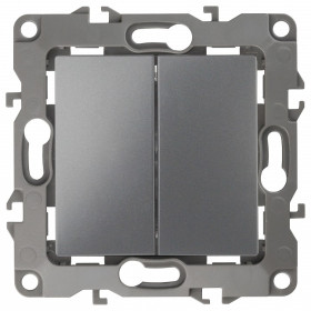 Переключатель перекрестный двухклавишный без рамки Эра Эра 12 12-1112-12