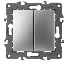 Переключатель перекрестный двухклавишный без рамки Эра Эра Elegance 14-1112-03