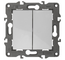 Переключатель перекрестный двухклавишный без рамки Эра Эра Elegance 14-1112-01