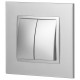 Переключатель двухклавишный без рамки Эра Эра Elegance 14-1106-03