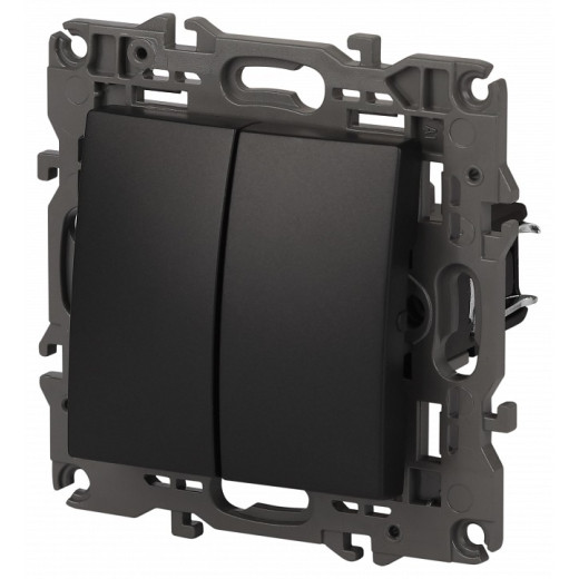 Переключатель двухклавишный без рамки Эра Эра Elegance 14-1106-05