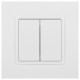 Переключатель двухклавишный без рамки Эра Эра Elegance 14-1106-01