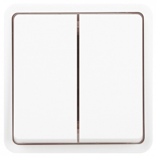 Переключатель двухклавишный Эра Эра Эксперт 11-1526-01