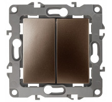 Переключатель двухклавишный без рамки Эра Эра 12 12-1106-13