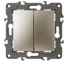 Переключатель перекрестный двухклавишный без рамки Эра Эра 12 12-1112-04