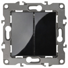 Переключатель перекрестный двухклавишный без рамки Эра Эра 12 12-1112-06