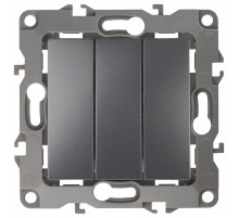 Переключатель трехклавишный без рамки Эра Эра 12 12-1107-12