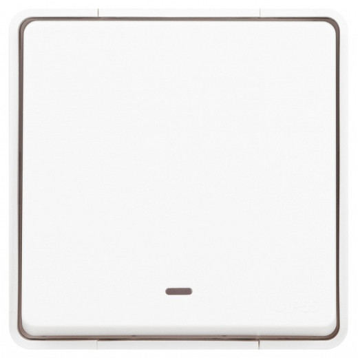 Переключатель одноклавишный с подсветкой Эра Эра Эксперт 11-1507-01