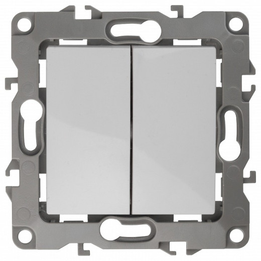 Переключатель перекрестный двухклавишный без рамки Эра Эра 12 12-1112-01