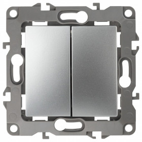 Переключатель перекрестный двухклавишный без рамки Эра Эра 12 12-1112-03