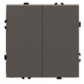 Переключатель двухклавишный без рамки Stekker Эмили 49921