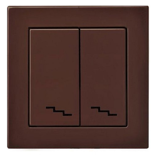 Переключатель двухклавишный без рамки LIREGUS EPSILON 28-139