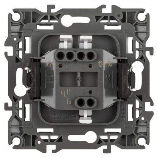 Переключатель одноклавишный без рамки Эра Эра 12 12-1103-16
