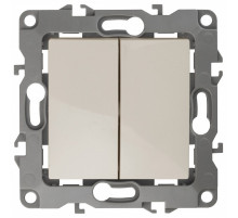 Переключатель двухклавишный без рамки Эра Эра 12 12-1104-02