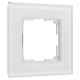 Рамка из стекла на 1 пост Senso белый soft-touch W0013101