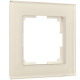 Рамка из стекла на 1 пост Favorit молочный W0011141