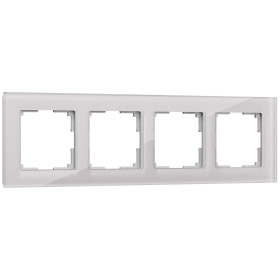 Рамка из стекла на 4 поста Favorit дымчатый W0041117