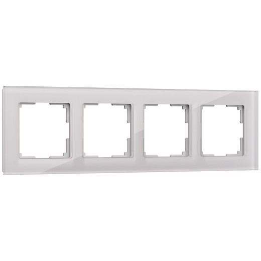 Рамка из стекла на 4 поста Favorit дымчатый W0041117